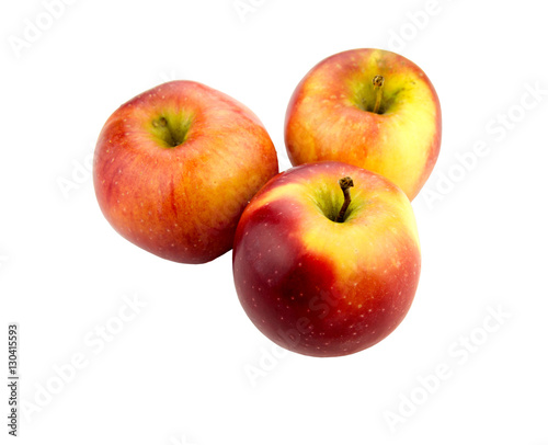 Apple with white background close up isolated