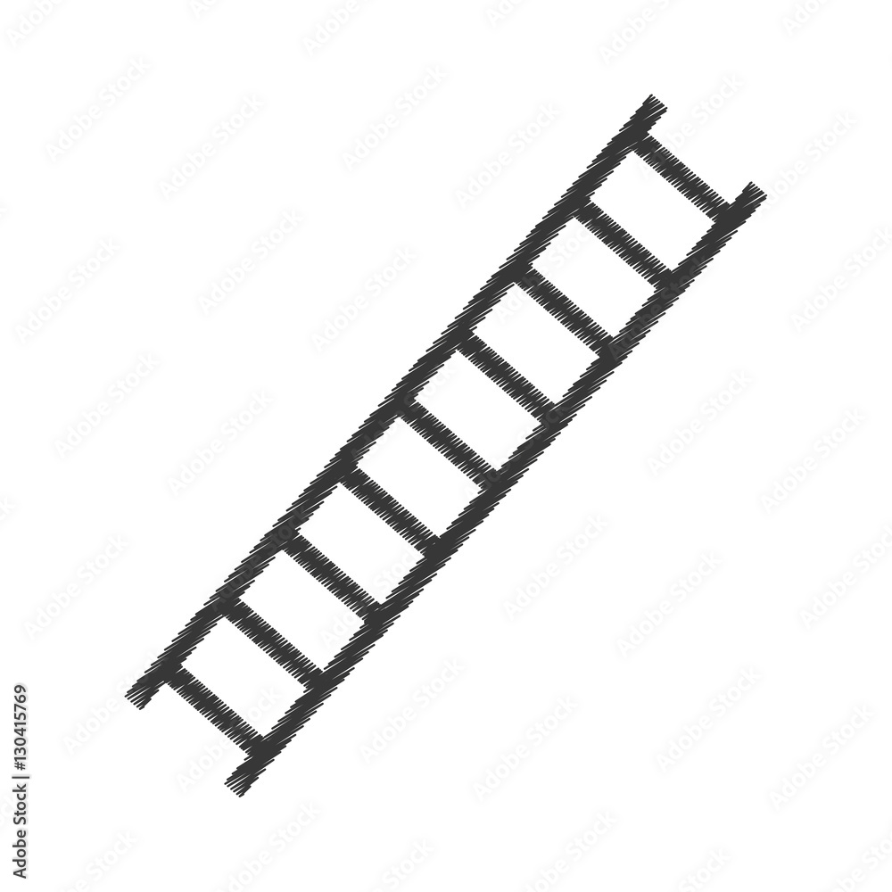 Construction ladder equipment icon vector illustration graphic design