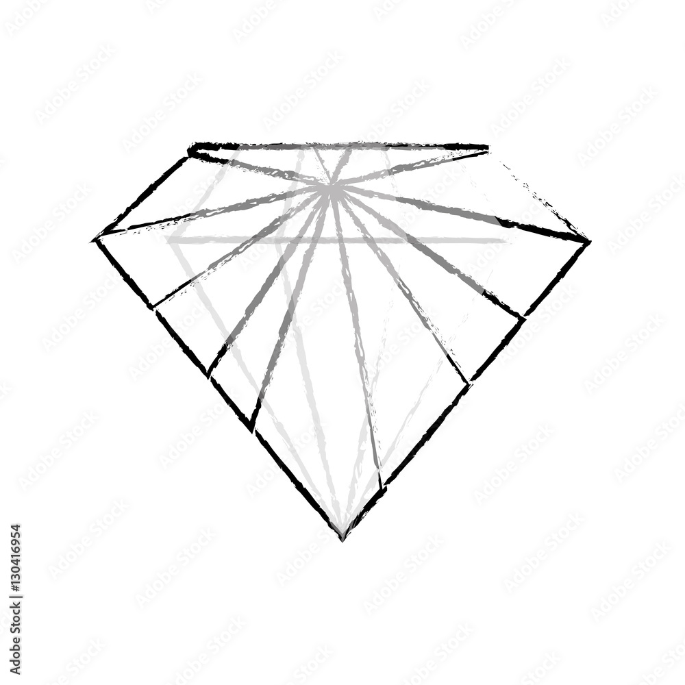 Fototapeta premium Diamond luxury fashion icon vector illustration graphic design