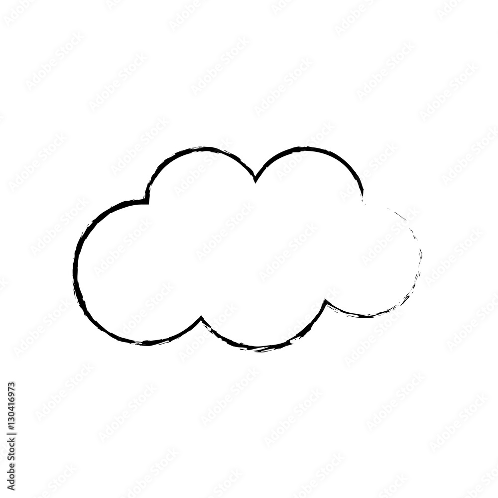 Isolated cloud weather icon vector illustration graphic design