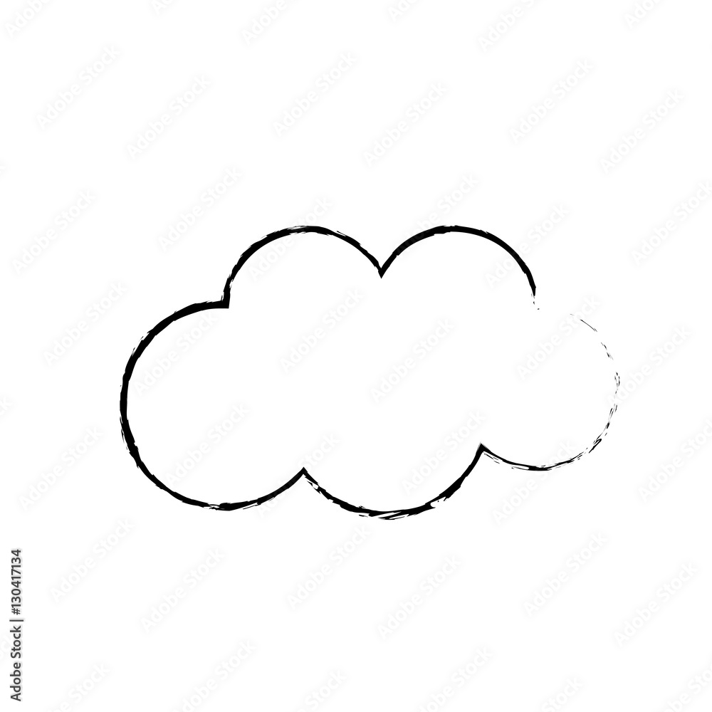 Isolated cloud weather icon vector illustration graphic design Isolated cloud weather icon vector illustration graphic design