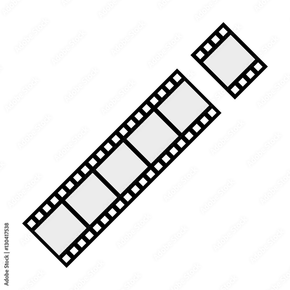 Movie roll equipment icon vector illustration graphic design