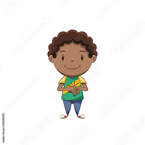 Boy clapping