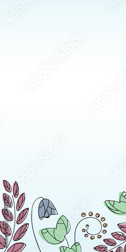 natural resources, the organic banner, background with flowers