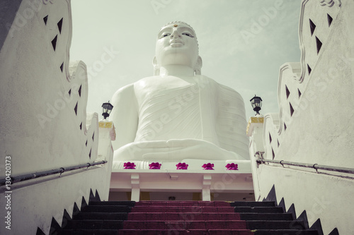 Bahirawakanda Sri Maha Bodhi temple in Kandy, Sri Lanka. The tem photo