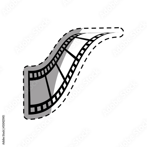 Fototapeta Naklejka Na Ścianę i Meble -  Movie roll equipment icon vector illustration graphic design