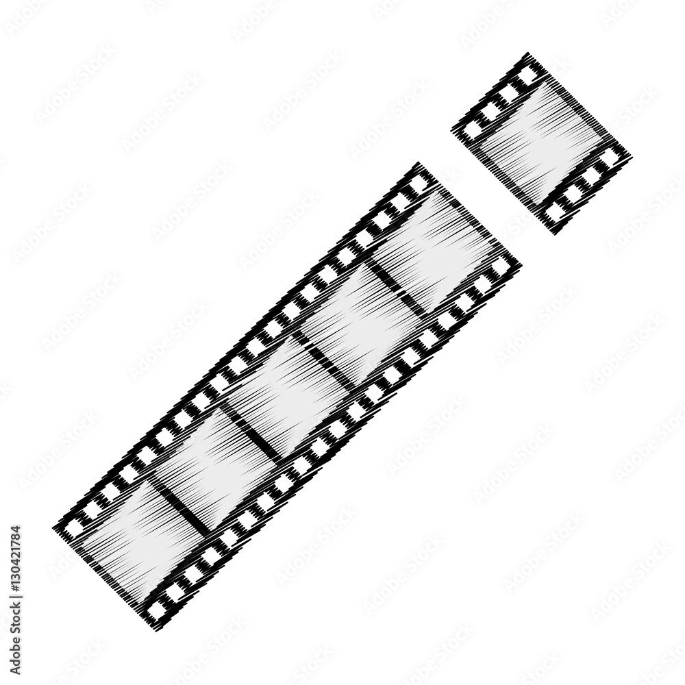 Movie roll equipment icon vector illustration graphic design