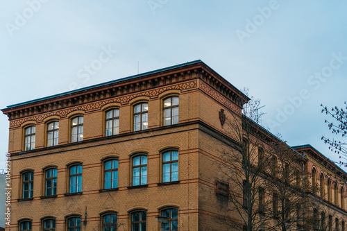 old brick school building at berlin