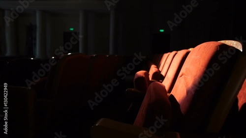Empty theater seats ready for the big show.