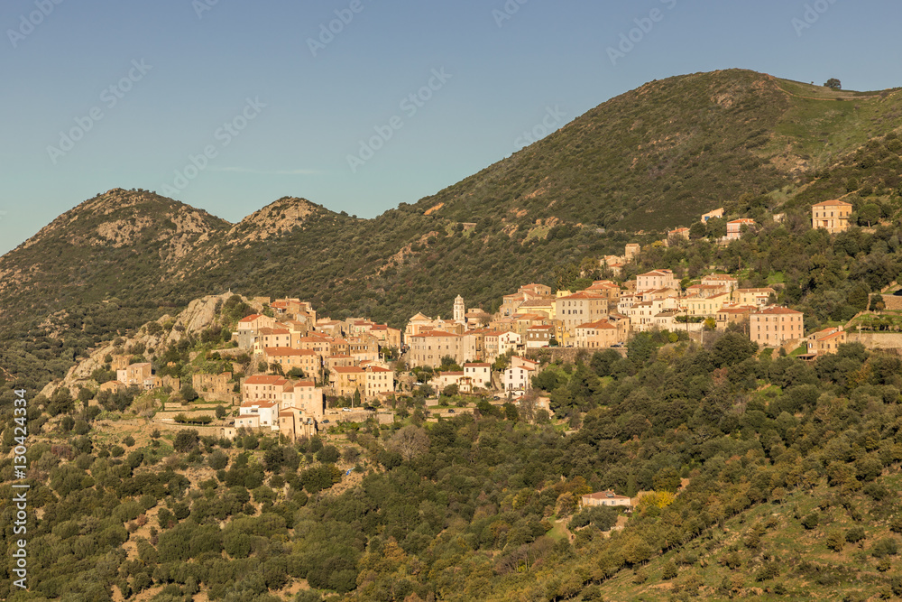 Village of Belgodere in Balagne region of Corsica