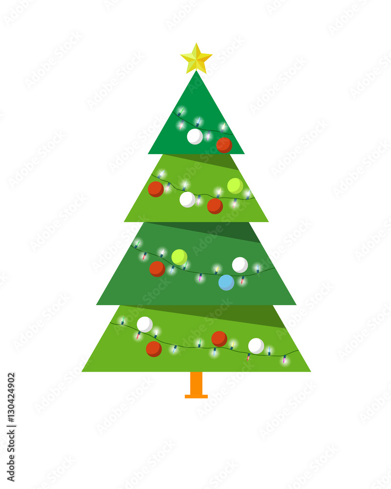 Christmas tree vector illustration Christmas tree vector illustration