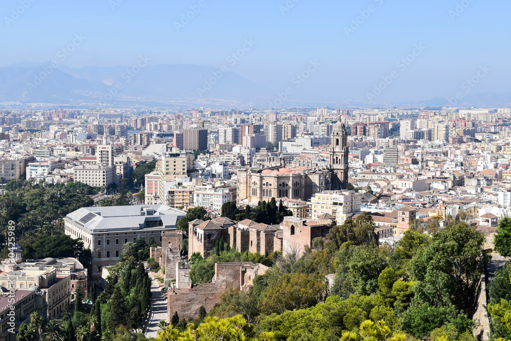 City view of Malaga, Spain