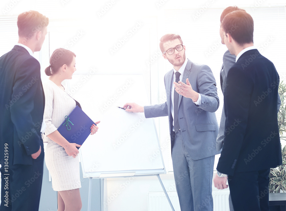 Happy business people talking on meeting at office Happy business people talking on meeting at office