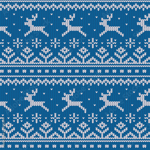 horizontal knitted ornament