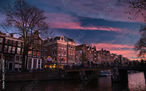 Amsterdam city landscape