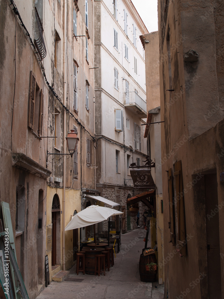 Little street in the old town of bonifacio, corsica (france) Little street in the old town of bonifacio, corsica (france)