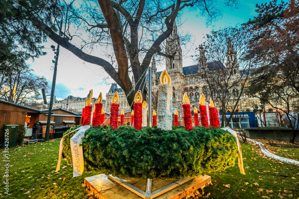 Obraz premium Weihnachtsstimmung in Wien