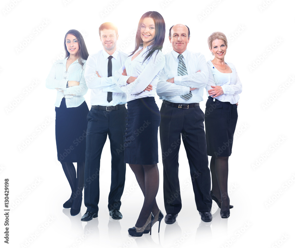 Obraz premium Young attractive business people - the elite business team