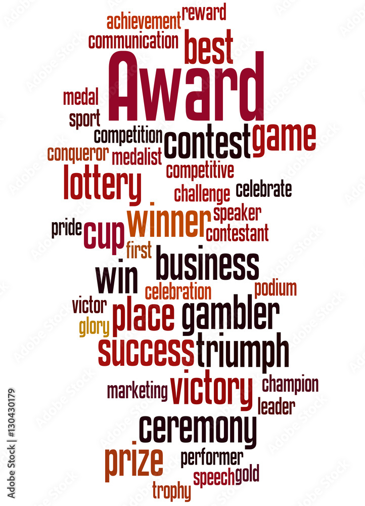 Award, word cloud concept 3