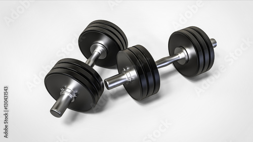 Wallpaper Mural Dumbbell  3d isolated Torontodigital.ca