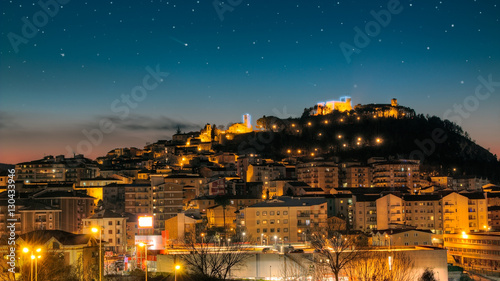 cityscape of Campobasso in dusk 