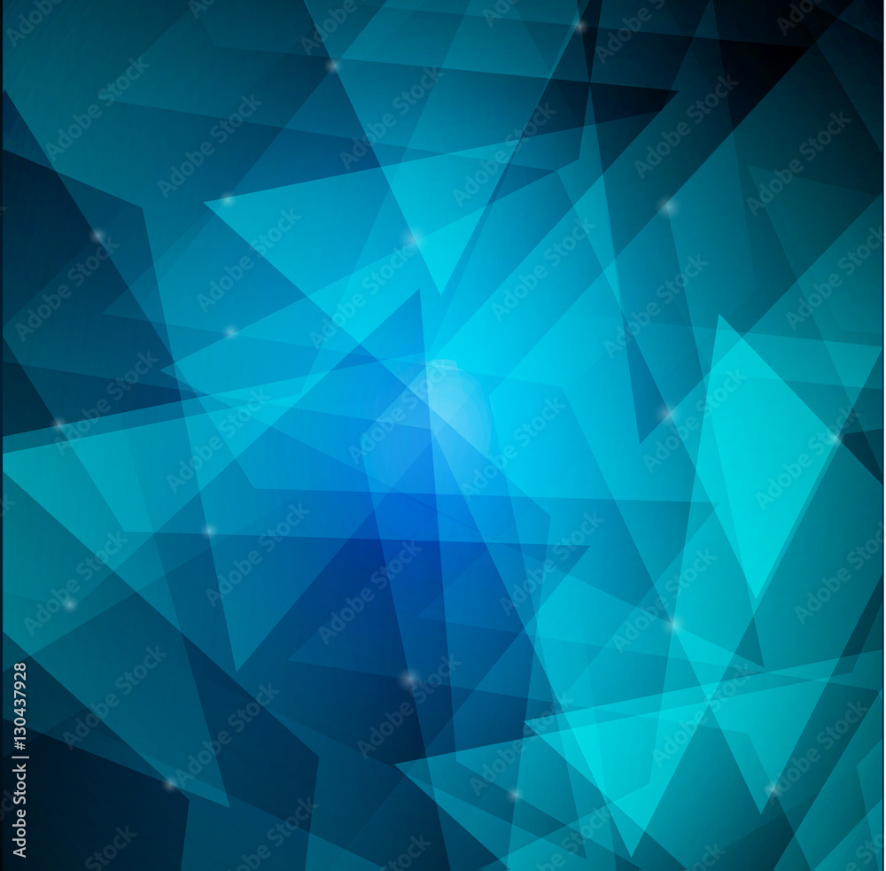 Blue Background design with abstract shapes