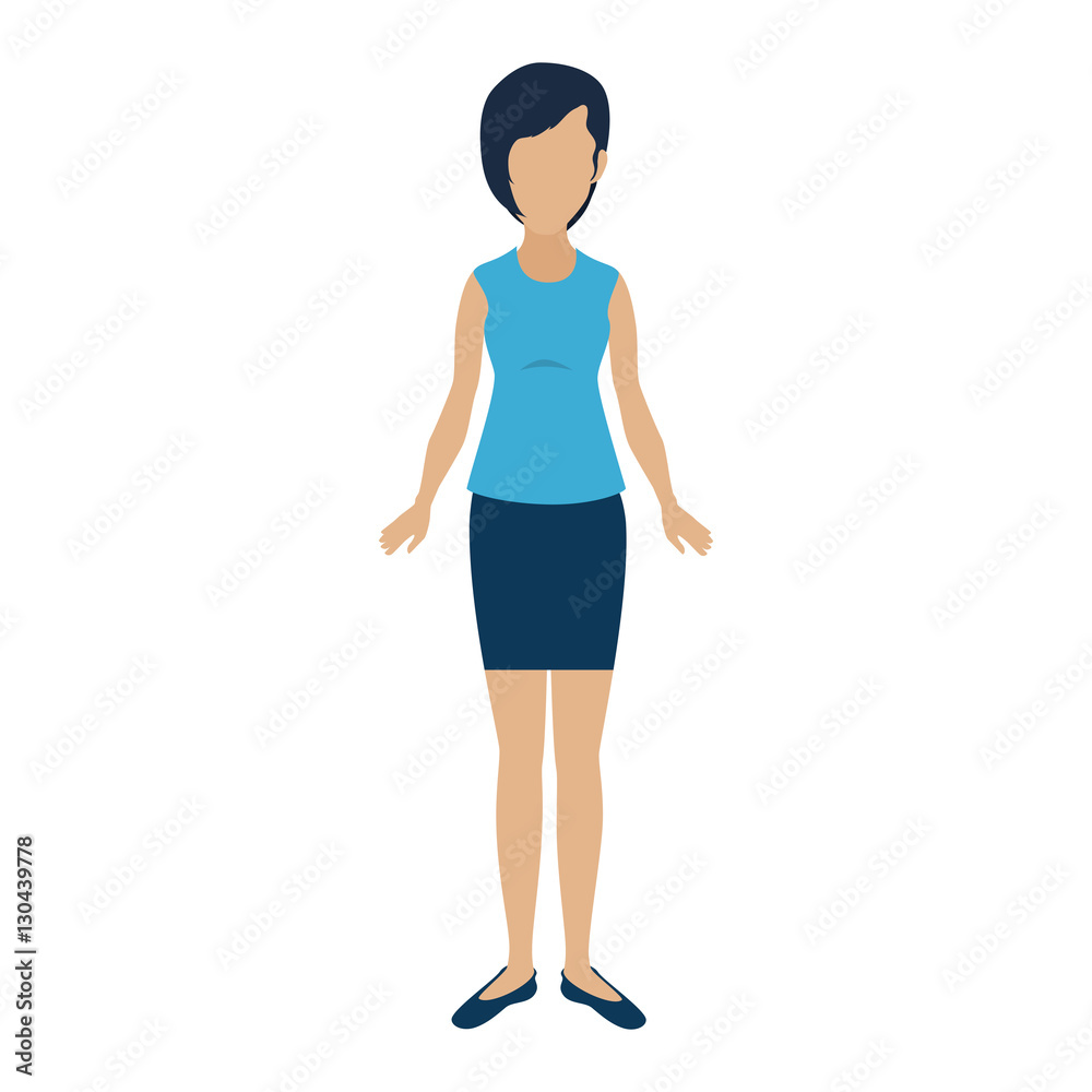 businesswoman character avatar icon vector illustration design
