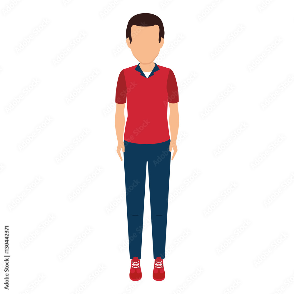 man avatar character isolated icon vector illustration design