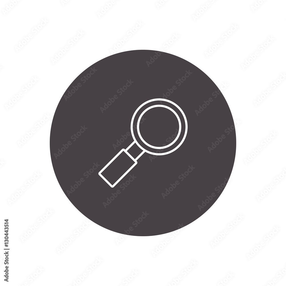 search outline icon illustration