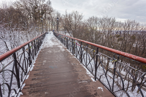 Iron bridge over a pond © Ryzhkov Oleksandr