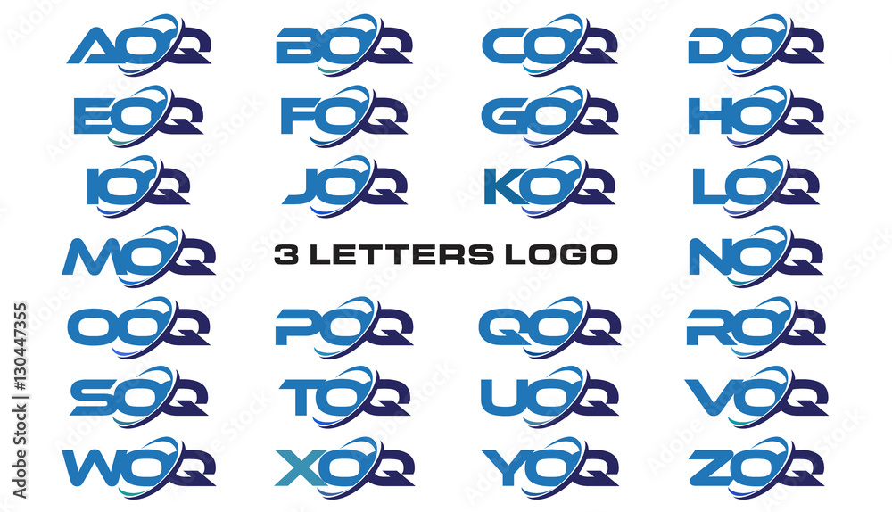 3 letters modern generic swoosh logo  AOQ, BOQ, COQ, DOQ, EOQ, FOQ, GOQ, HOQ, IOQ, JOQ, KOQ, LOQ, MOQ, NOQ, OOQ, POQ, QOQ, ROQ, SOQ, TOQ, UOQ, VOQ, WOQ, XOQ, YOQ, ZOQ