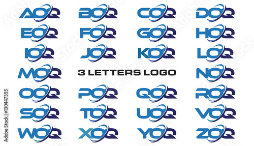 3 letters modern generic swoosh logo AOQ, BOQ, COQ, DOQ, EOQ, FOQ, GOQ, HOQ, IOQ, JOQ, KOQ, LOQ, MOQ, NOQ, OOQ, POQ, QOQ, ROQ, SOQ, TOQ, UOQ, VOQ, WOQ, XOQ, YOQ, ZOQ