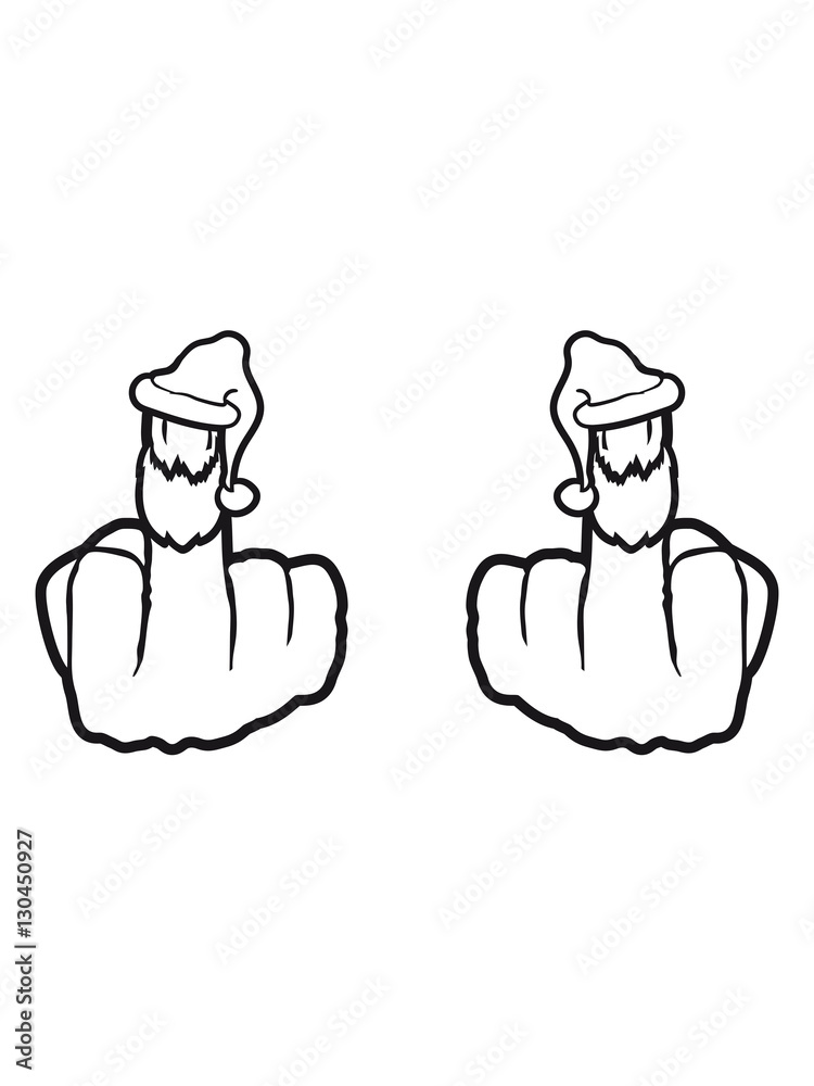 2 hands christmas santa claus santa claus santa claus beard gifts show stinkefinger middle finger symbol fuck you off insult fick you nasty 2 hands christmas santa claus santa claus santa claus beard gifts show stinkefinger middle finger symbol fuck you off insult fick you nasty
