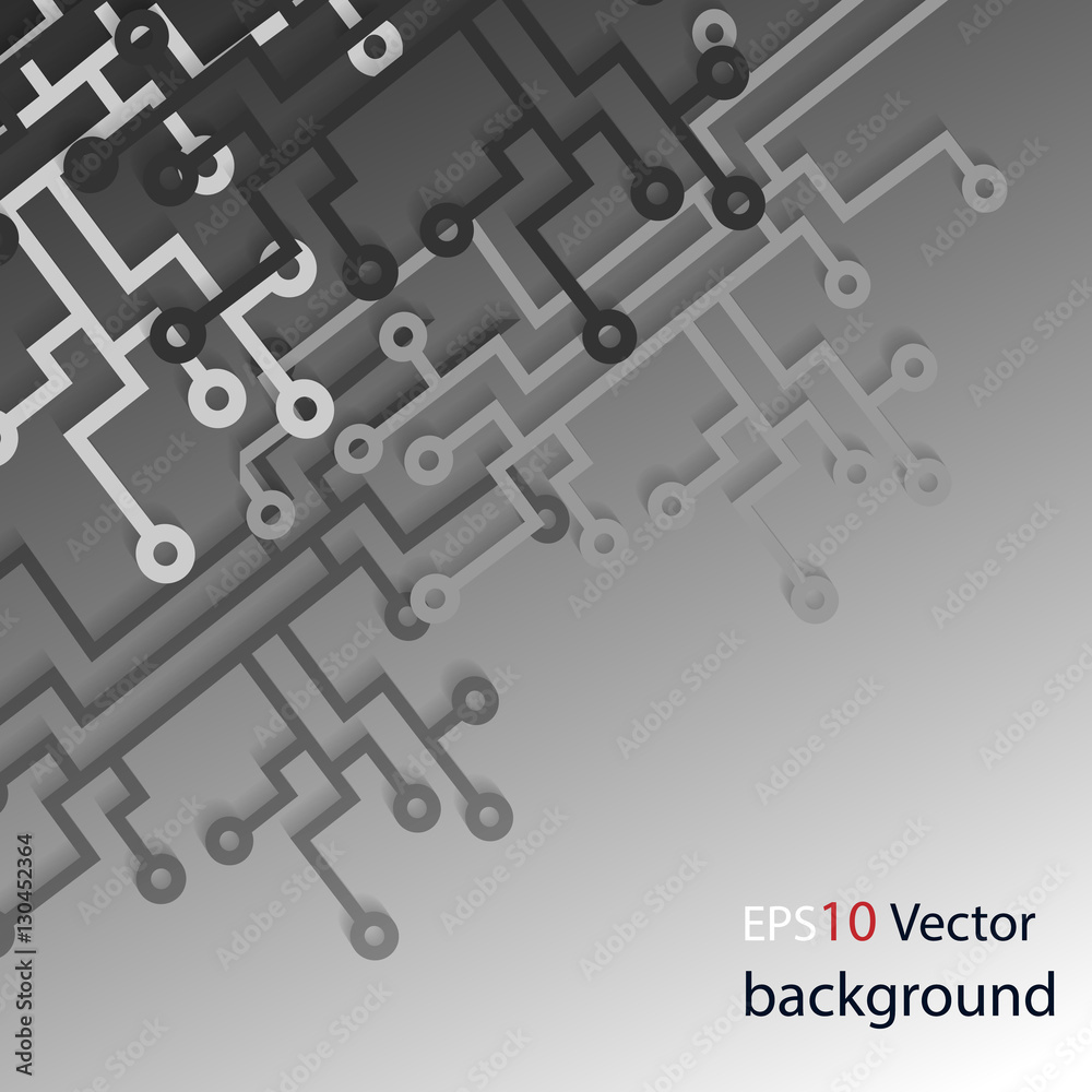 Gray tech abstract vector background Gray tech abstract vector background