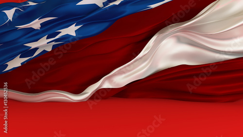 Background with USA flag