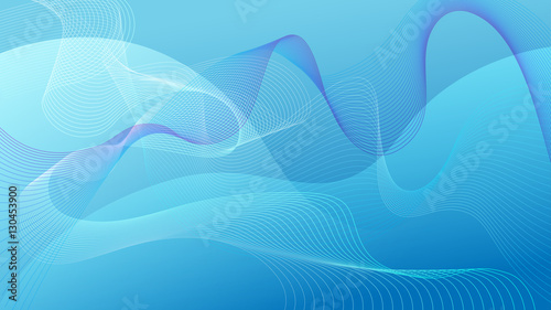 Blue abstract swooshes