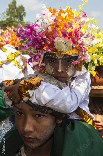 Shin Pyu, Buddhist novitiation ceremony on outskirts of Yangon (Rangoon)