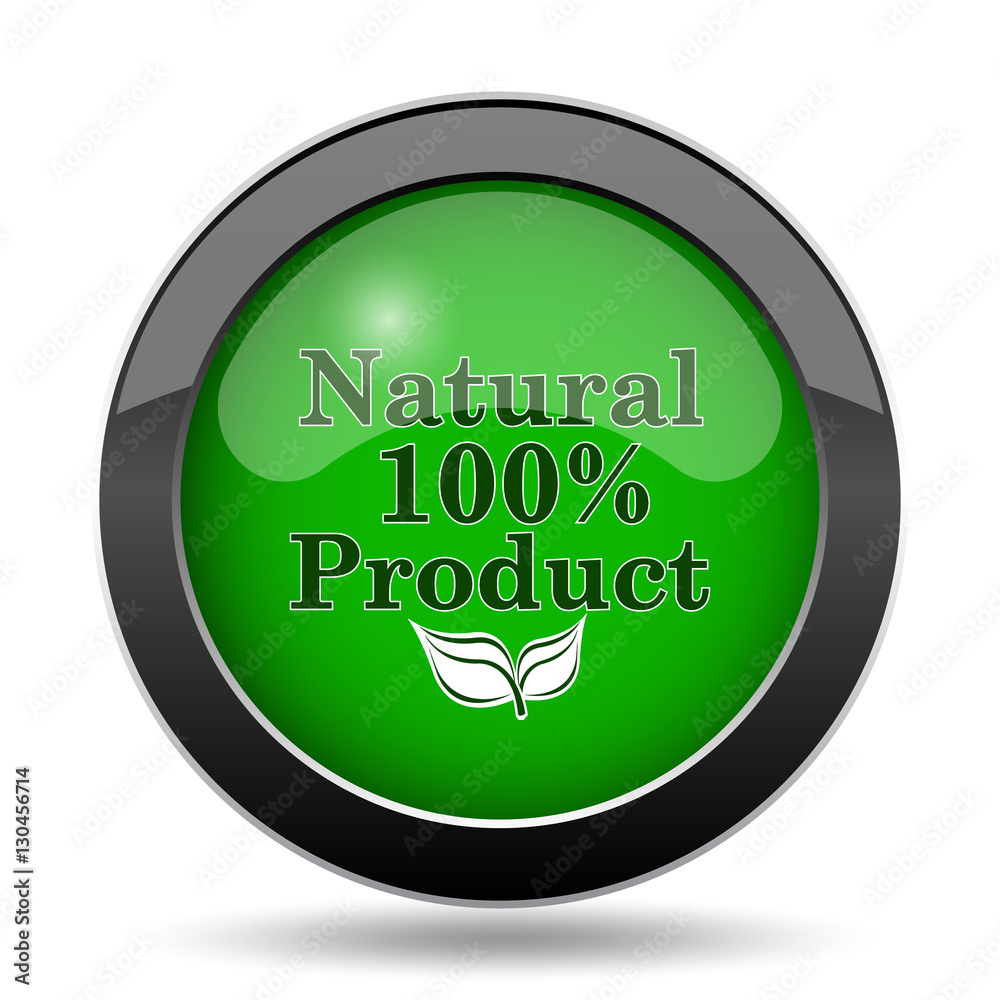 100 percent natural product icon 100 percent natural product icon