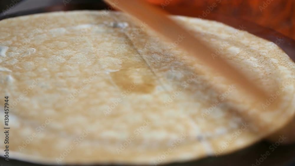 Chef flip a pancake Chef flip a pancake