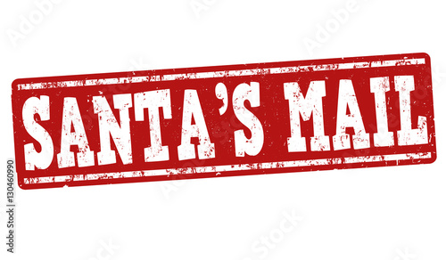 Santa's mail sign or stamp