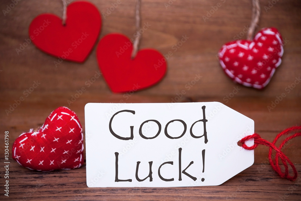 Read Hearts, Label, Text Good Luck Read Hearts, Label, Text Good Luck
