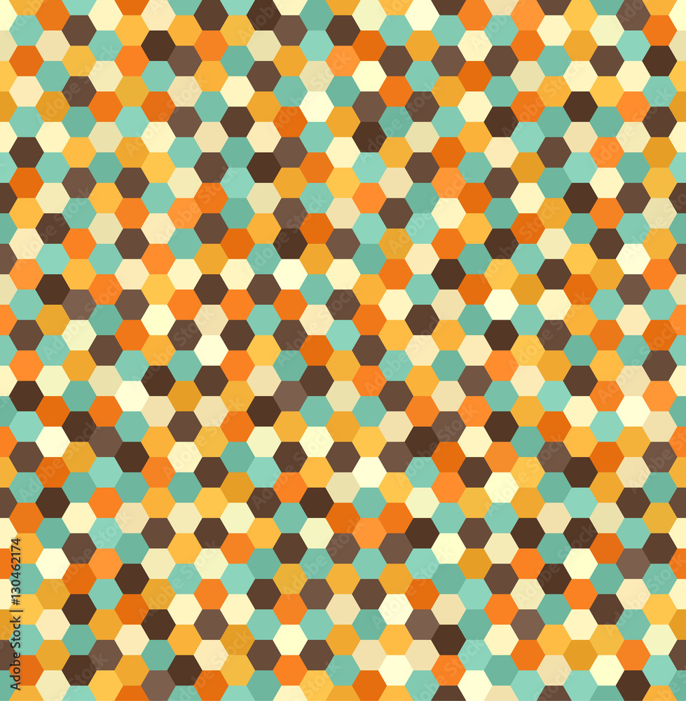 Hexagon pattern. Vector seamless retro background Hexagon pattern. Vector seamless retro background