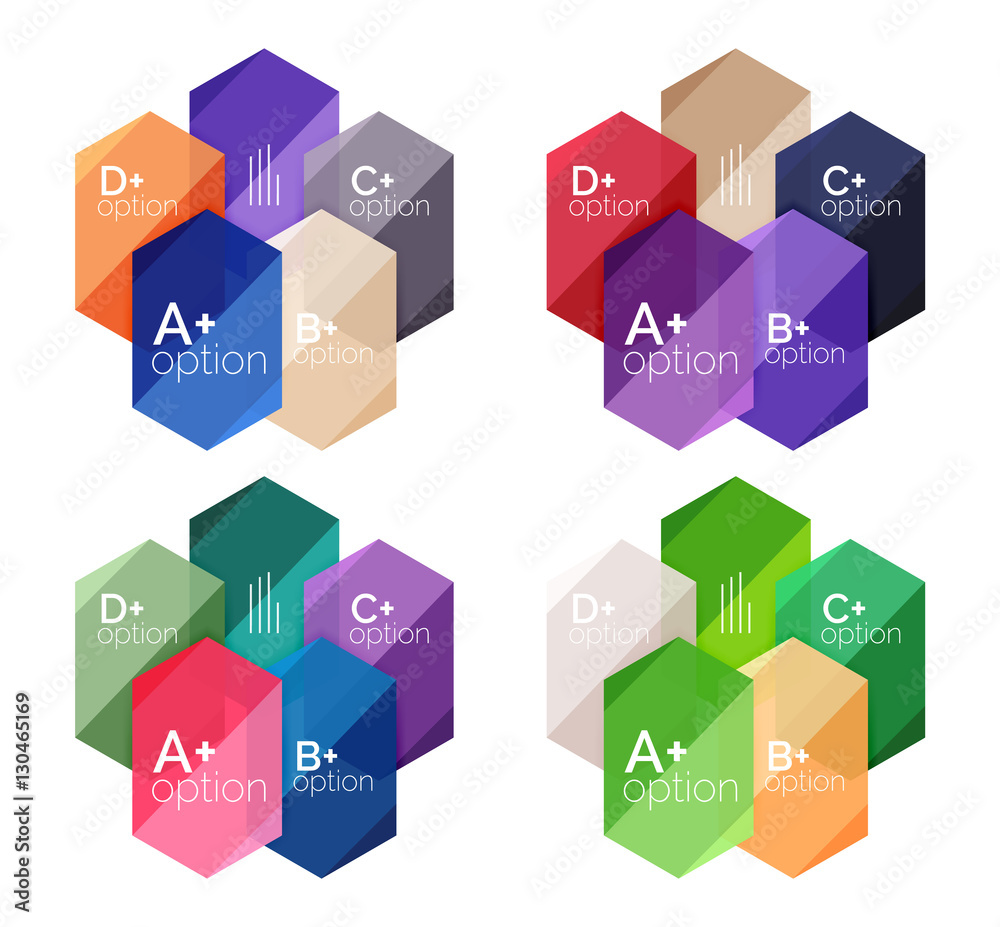 Abstract infographic banners for your content Abstract infographic banners for your content