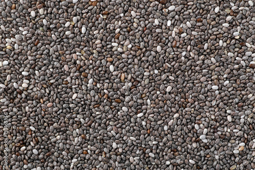 Chia Seed isolated on white background.