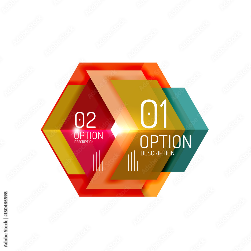 Vector geometric abstract background template for infographics Vector geometric abstract background template for infographics