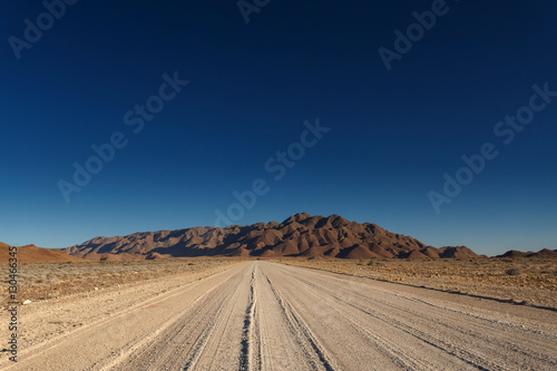 Desert Highway at Sossusvlei, Namibia photo