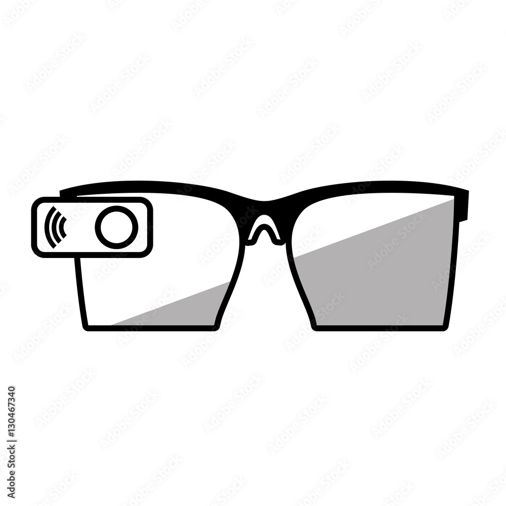 outline augmented reality glasses technology shadow vector illustration eps 10 outline augmented reality glasses technology shadow vector illustration eps 10