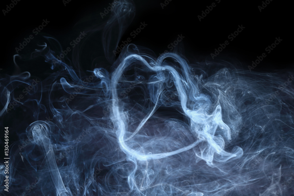 white smoke on black white smoke on black