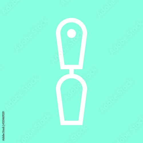 Spatula icon in trendy flat style isolated on grey background. Kitchen symbol for your design, logo, UI. Vector illustration, EPS10.