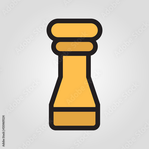 Salt and pepper shaker icon in trendy flat style isolated on grey background. Kitchen symbol for your design, logo, UI. Vector illustration, EPS10.